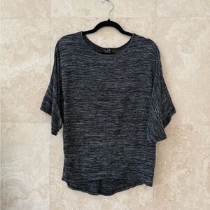 Fig & Blu Gray Marled Dolman Sleeve Knit Top Size Small Soft Stretch Casual